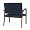 Lesro Newport Bariatric Chair Metal Frame, Bronze, RF Blueberry Upholstery NP1401 - alternate 2